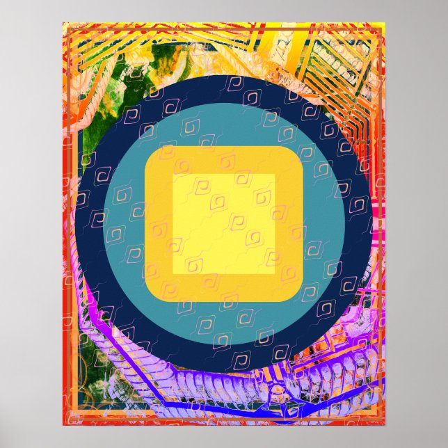 Elementär jord inom Luft Meditation Aid Tattva Poster (Framsidan)