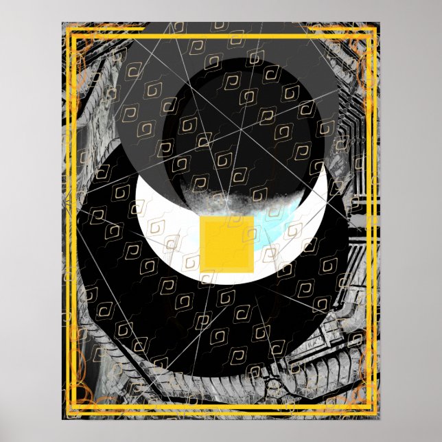 Elementär jord inom Vatten Meditation Aid Tattva Poster (Framsidan)