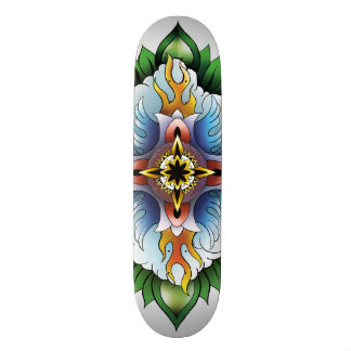 Elementär MandalaSkateboardShape Skateboard Bräda 19,5 Cm