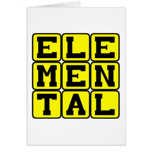 Elementär, mytisk hälsningskort