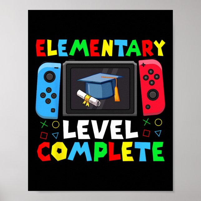 Elementär nivå komplett examen Cl 2025 Gamer Poster (Framsidan)
