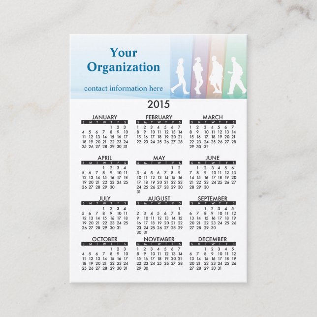 Elementär utbildning för visitkortkalender visitkort (Framsida)