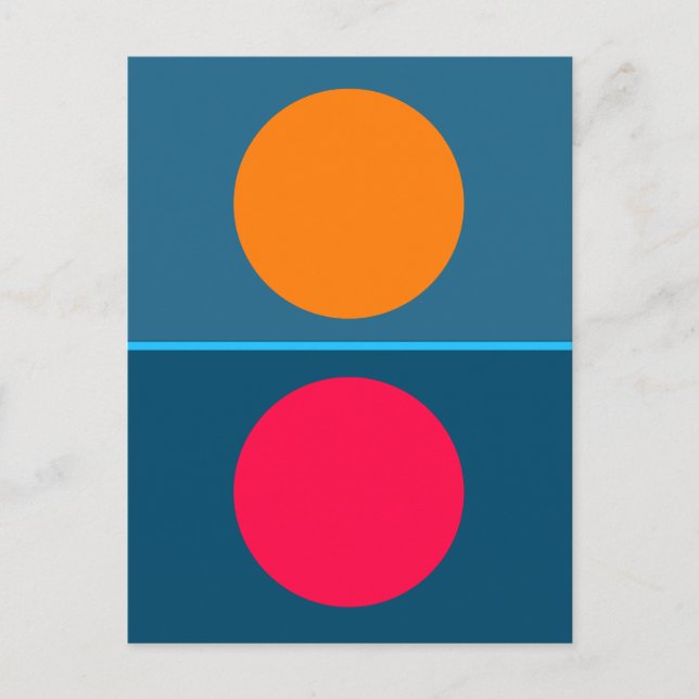 Elementära cirklar vykort (Framsida)