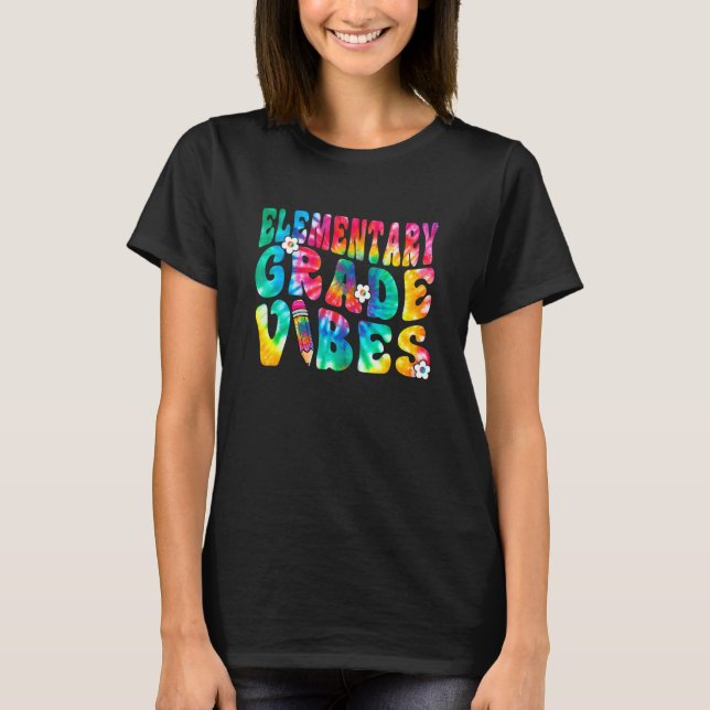 Elementära vibrationer Första dagen tillbaka till  T Shirt (Framsida)