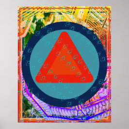 Elementärbrand i Luft Meditation Aid Tattva Poster