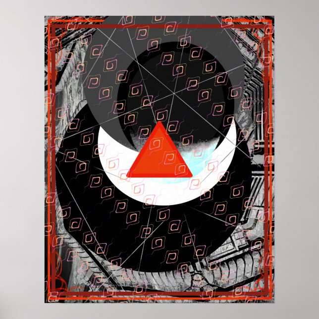 Elementärbrand i Vatten Meditation Aid Tattva Poster (Framsidan)