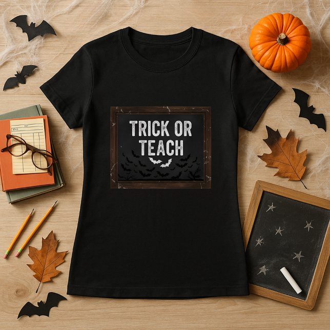 Elementärlärare Halloween-trick eller steach T Shirt (Skapare uppladdad)