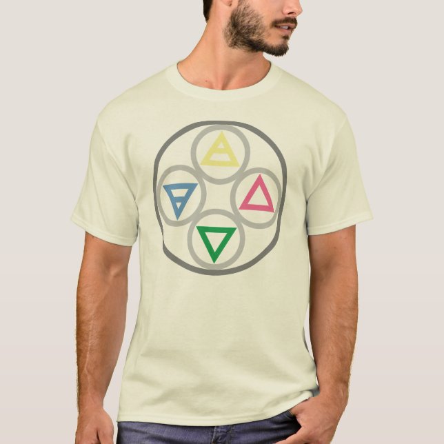 Elementärt cykla av de fyra inslagen tee shirt (Framsida)
