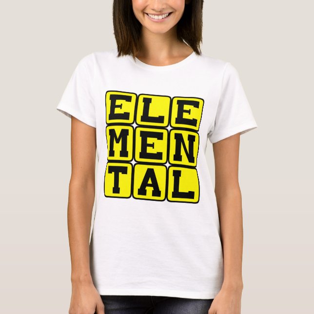 Elementärt, mytiskt väsen t-shirt (Framsida)