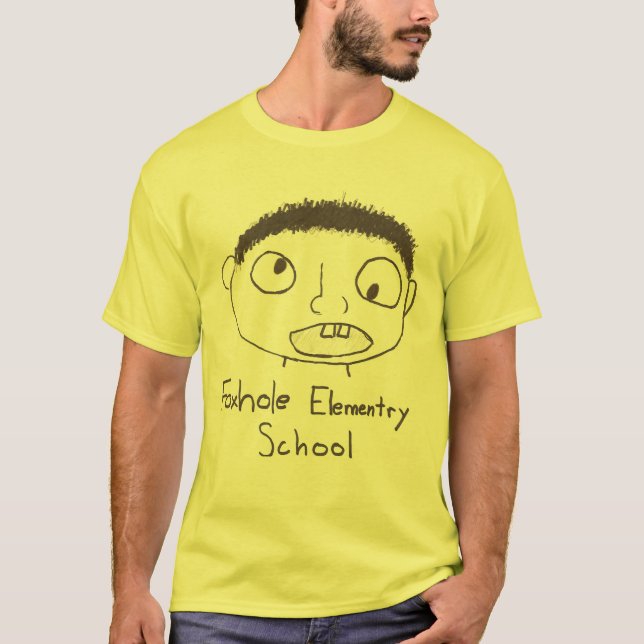 Elementärt rävhål tee shirt (Framsida)