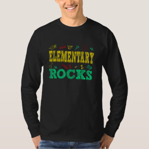 Elementärt Sten Cute Elementary Fantastisk Tillbak T Shirt