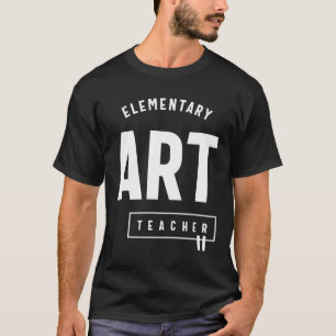 Elementary Art Teacher Gift Funny Job Title T Shirt