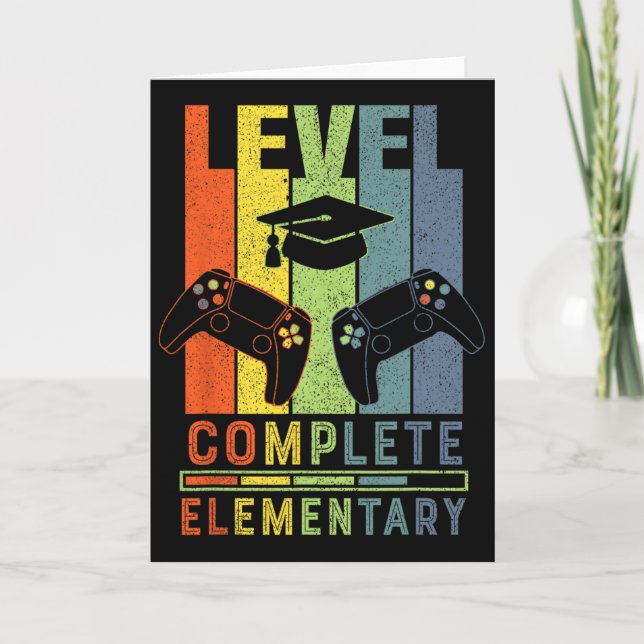 Elementary Level Complete Graduation Cl 2025 Gamer Kort (Framsida)