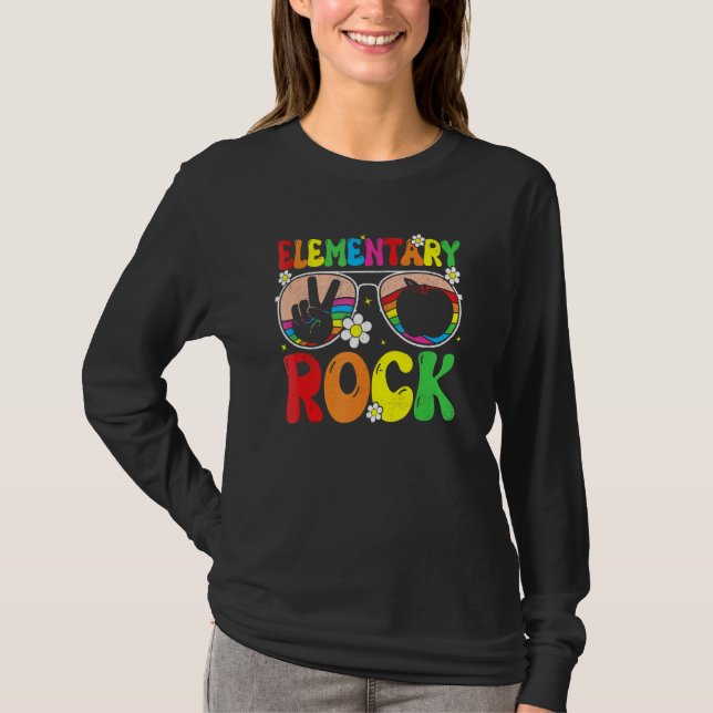 Elementary Rocks Team Elementary Groovy Back To Sc T Shirt (Framsida)