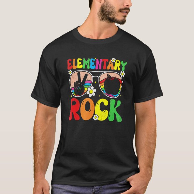 Elementary Rocks Team Elementary Groovy Back To Sc T Shirt (Framsida)