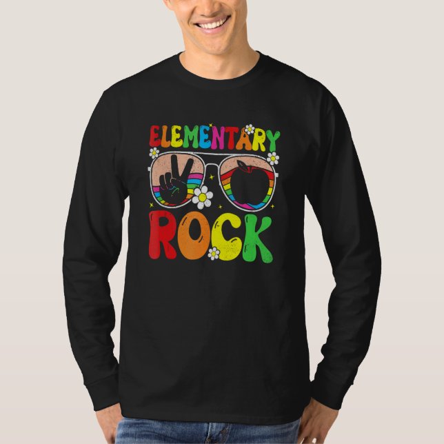Elementary Rocks Team Elementary Groovy Back To Sc T Shirt (Framsida)