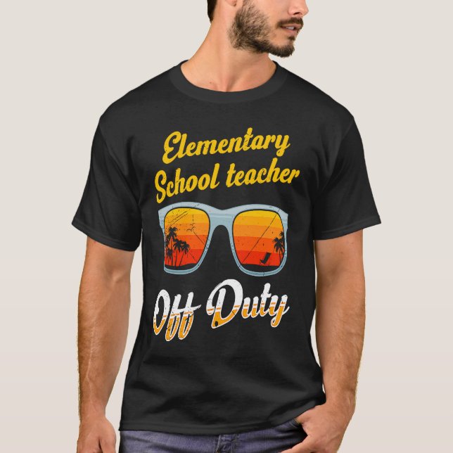 Elementary school class teacher off duty teacher   t shirt (Framsida)