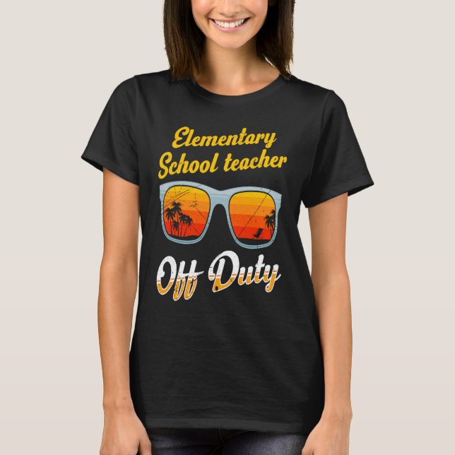 Elementary school class teacher off duty teacher   t shirt (Framsida)