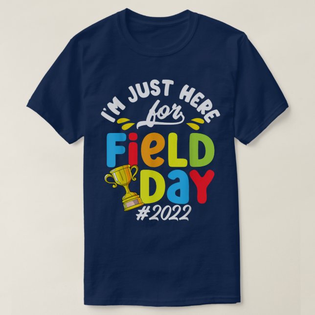 Elementary School Fält Day 2022 Kids Teacher Gra T Shirt (Design framsida)