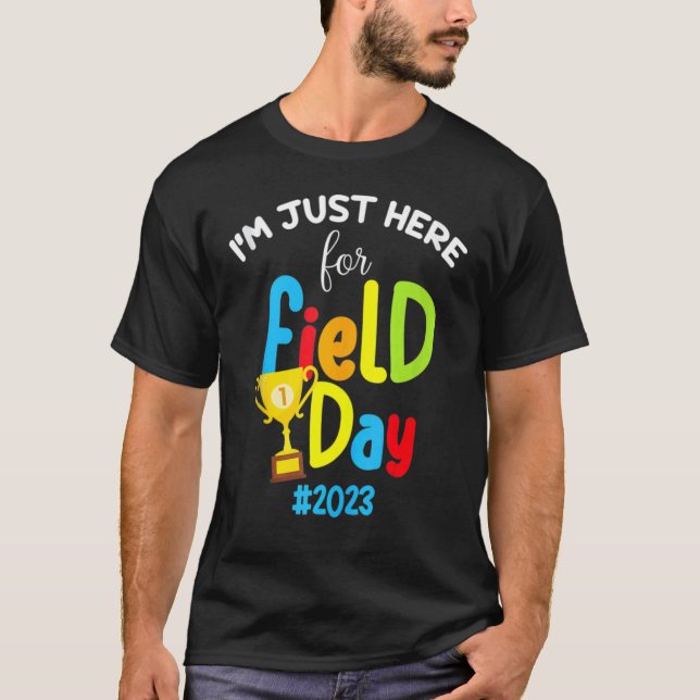 Elementary School Fält Day 2023 Kids Teacher Gra T Shirt (Framsida)