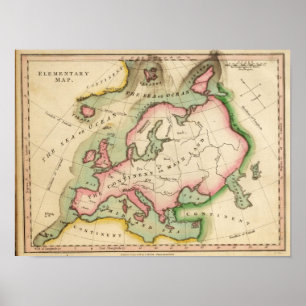 Elemente Karta Poster