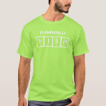 Elementen Irish on Lime Green Tee Shirt<br><div class="desc">Gå in i St. Patrick's Day-andan,  representera ditt arv eller visa ditt Elementen Irish. Real inslag från det periodiska bord i inslag.</div>