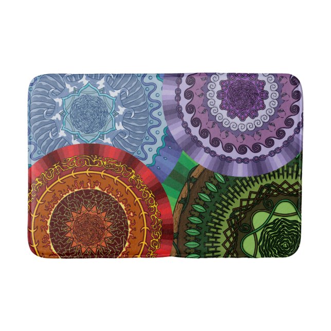 Elementens Mandala Badrumsmattor (Framsidan)