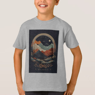 elementos abstratos da natureza de cor negra t shirt