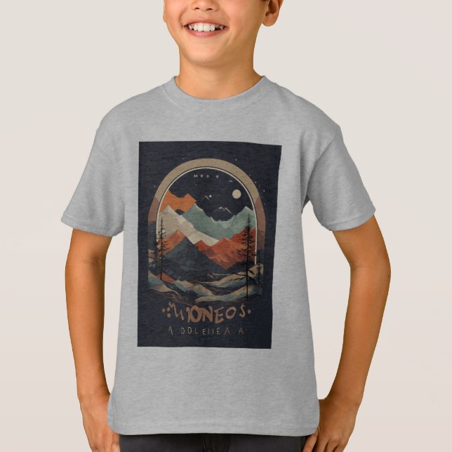 elementos abstratos da natureza de cor negra t shirt (Framsida)