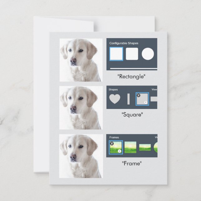 Elements - Frames, Shapes, SVG Masking Test Julkort (Framsida)