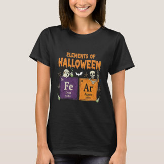 Elements of Halloween Fear Periodically Halloween  T Shirt