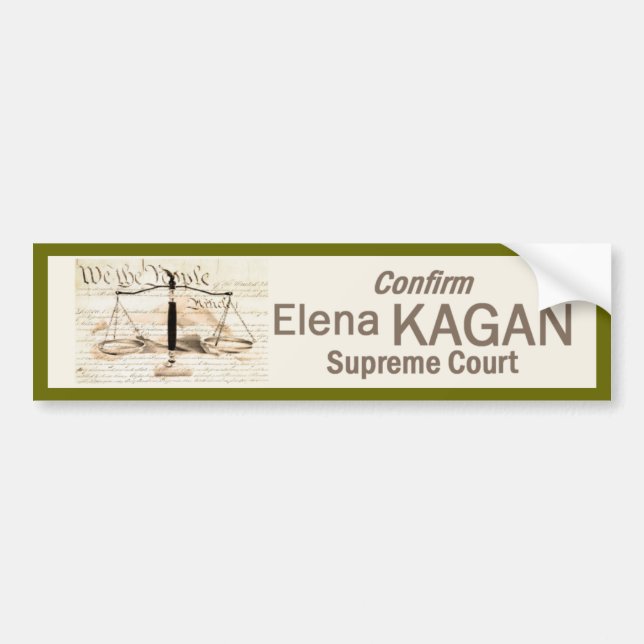 Elena Kagan högsta domstolenbildekal Bildekal (Framsidan)