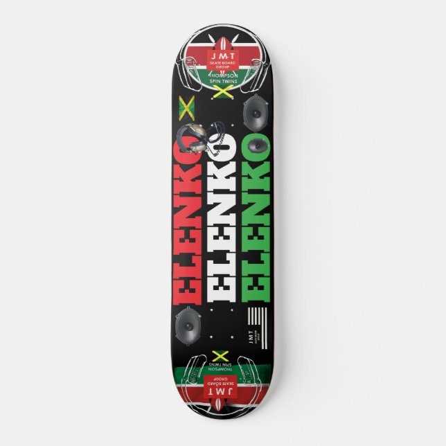 ELENKO JMT KENYA NAIROBI SKATEBOARD (Framsida)