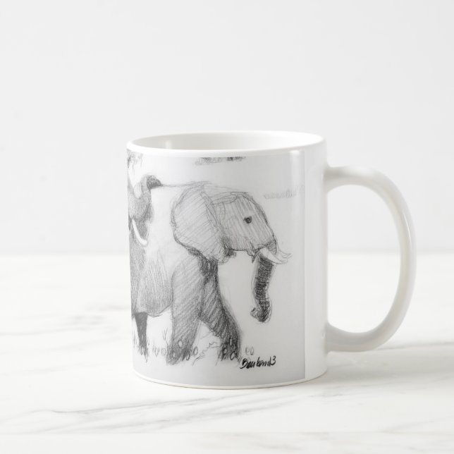Elepephants automatiskt linjeskift kaffemugg (Höger)