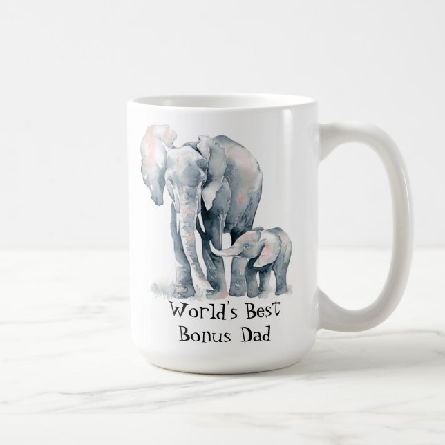 Elephant African Animal World's Best Bonus Pappa Kaffemugg (Höger)