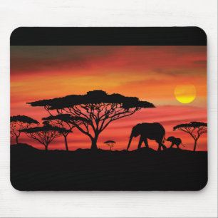 Elephant African Sunset Musmatta