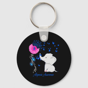 Elephant Alopecia Awareness - Alopecia Ribbon Gift Nyckelring
