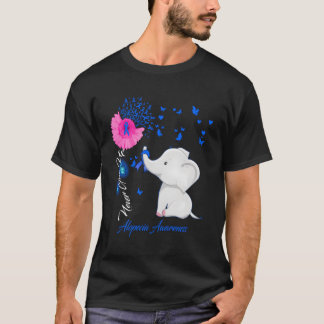 Elephant Alopecia Awareness Alopecia Ribbon T Shirt
