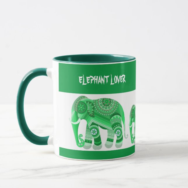 ELEPHANT ÄLSKARE MUGG (Vänster)