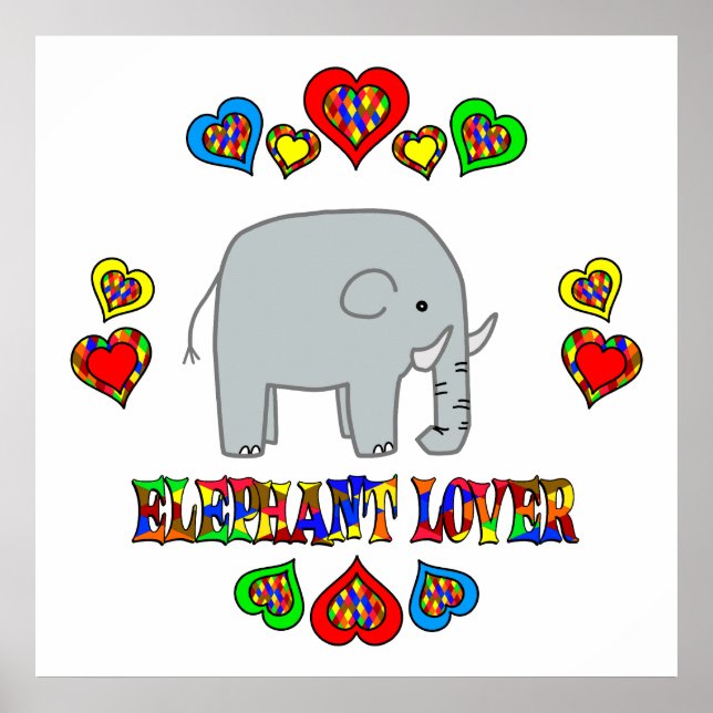 Elephant Älskare Poster (Framsidan)