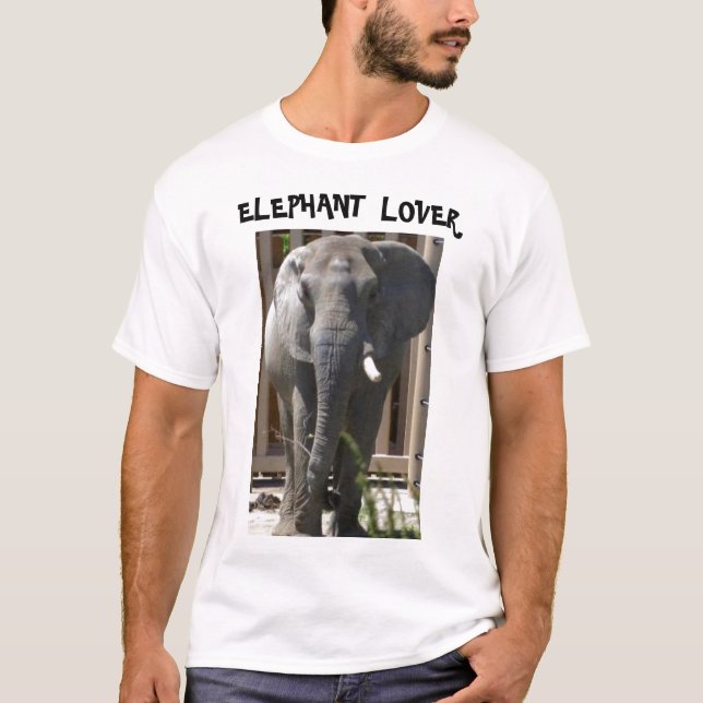 ELEPHANT ÄLSKARE T SHIRT (Framsida)
