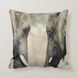 Elephant Älskare Wildlife Kudde