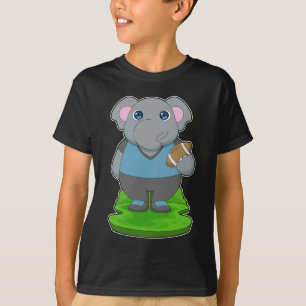 Elephant American Football Sports T Shirt