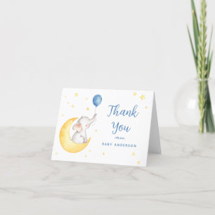Elephant and Stars Baby Shower Tack Kort
