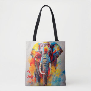 Elephant Animal Discovery Äventyr Natature Planet Tygkasse