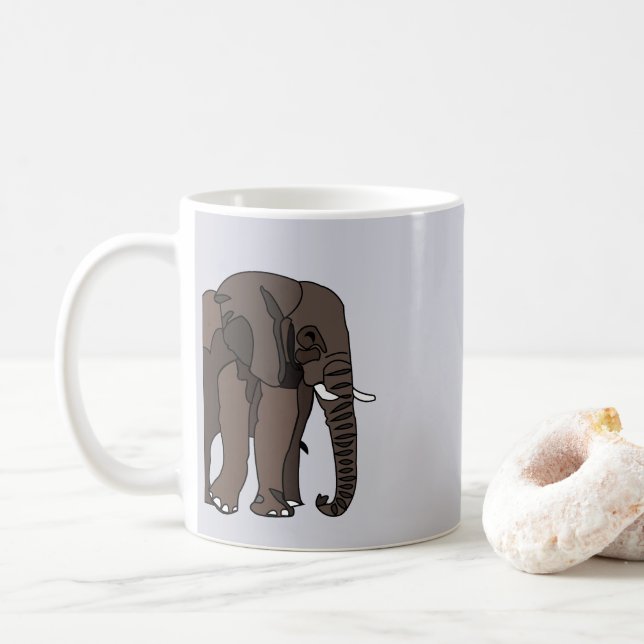 Elephant Animal Elephant Kaffemugg (Med munk)