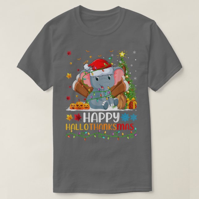 Elephant Animal Lover Funny Elephant HelloTackMa T Shirt (Design framsida)