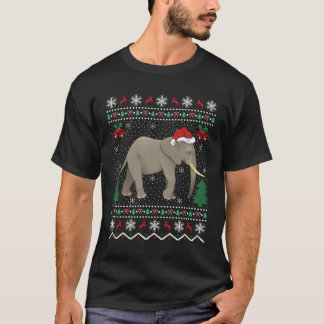 Elephant Animal Lover Julafton Gift Ugly Elephant  T Shirt