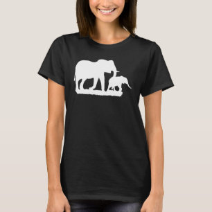 Elephant Animal Motif Silhouette Afrika Safari Imp T Shirt