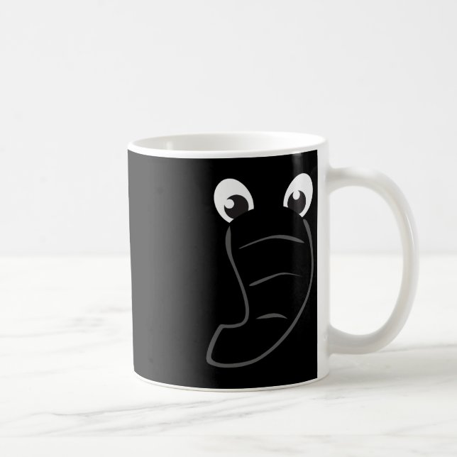 Elephant Ansikte Cute Kids Halloween Costume Anima Kaffemugg (Höger)